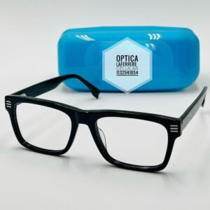 Armazón de zilo para caballero rectangular negro – L